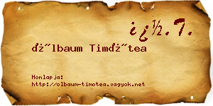 Ölbaum Timótea névjegykártya